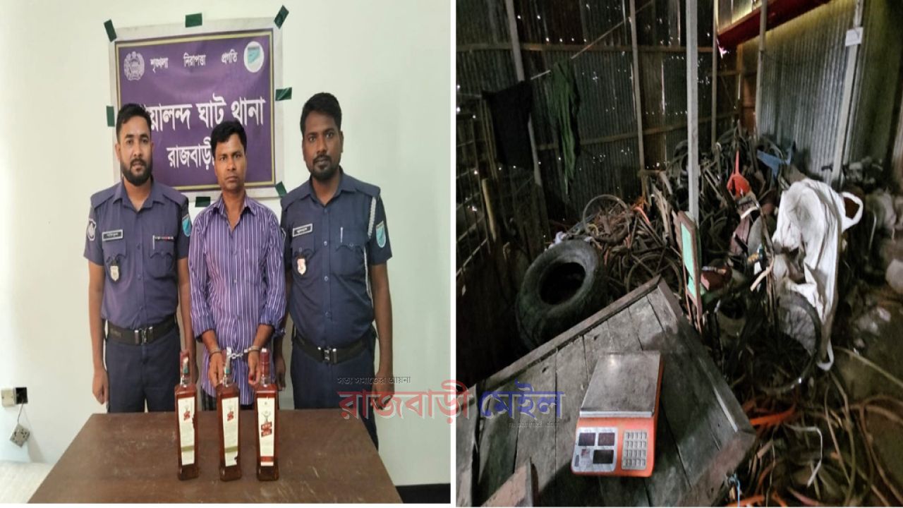 বিএনপি নেতার দোকান থেকে চোরাইমাল ও মদ উদ্ধারের ঘটনায় দুটি মামলা দায়ের, গ্রেপ্তার ১