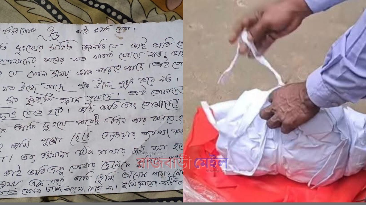 রাজবাড়ীতে বাড়িতে কাফনের কাপড় ও বেনামী চিঠি পাঠিয়ে প্রাণনাশের হুমকি, পরিবারে আতঙ্ক 