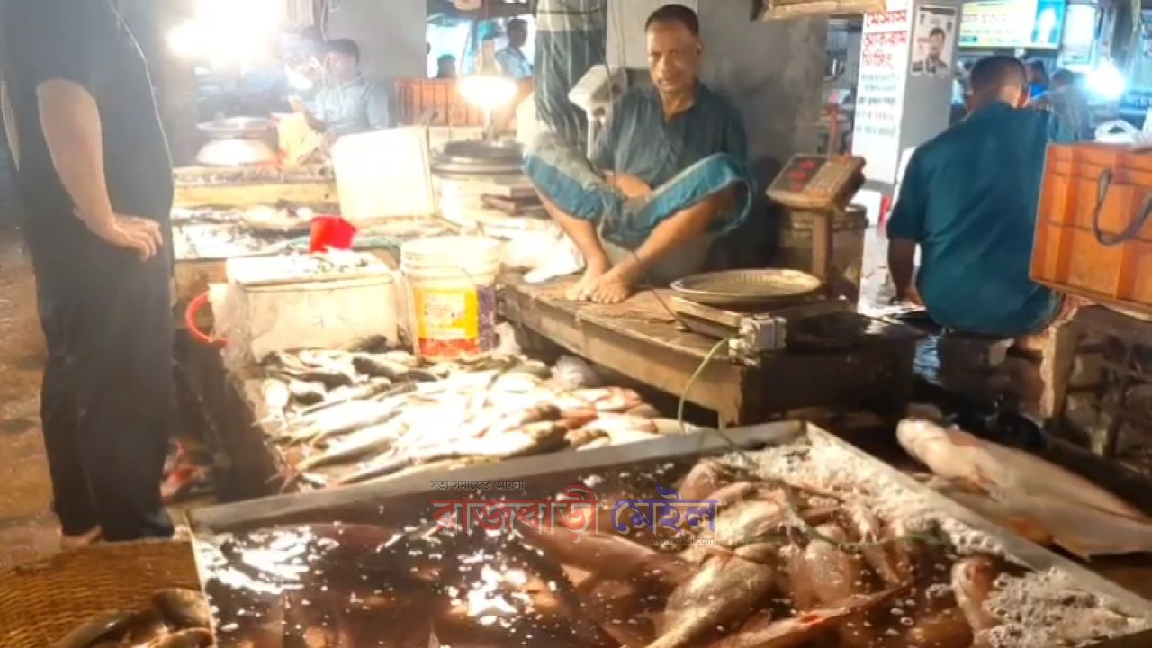 রাজবাড়ীতে মাছের দাম ঊর্ধ্বমুখী, স্থিতিশীল সবজি ও চালের বাজার