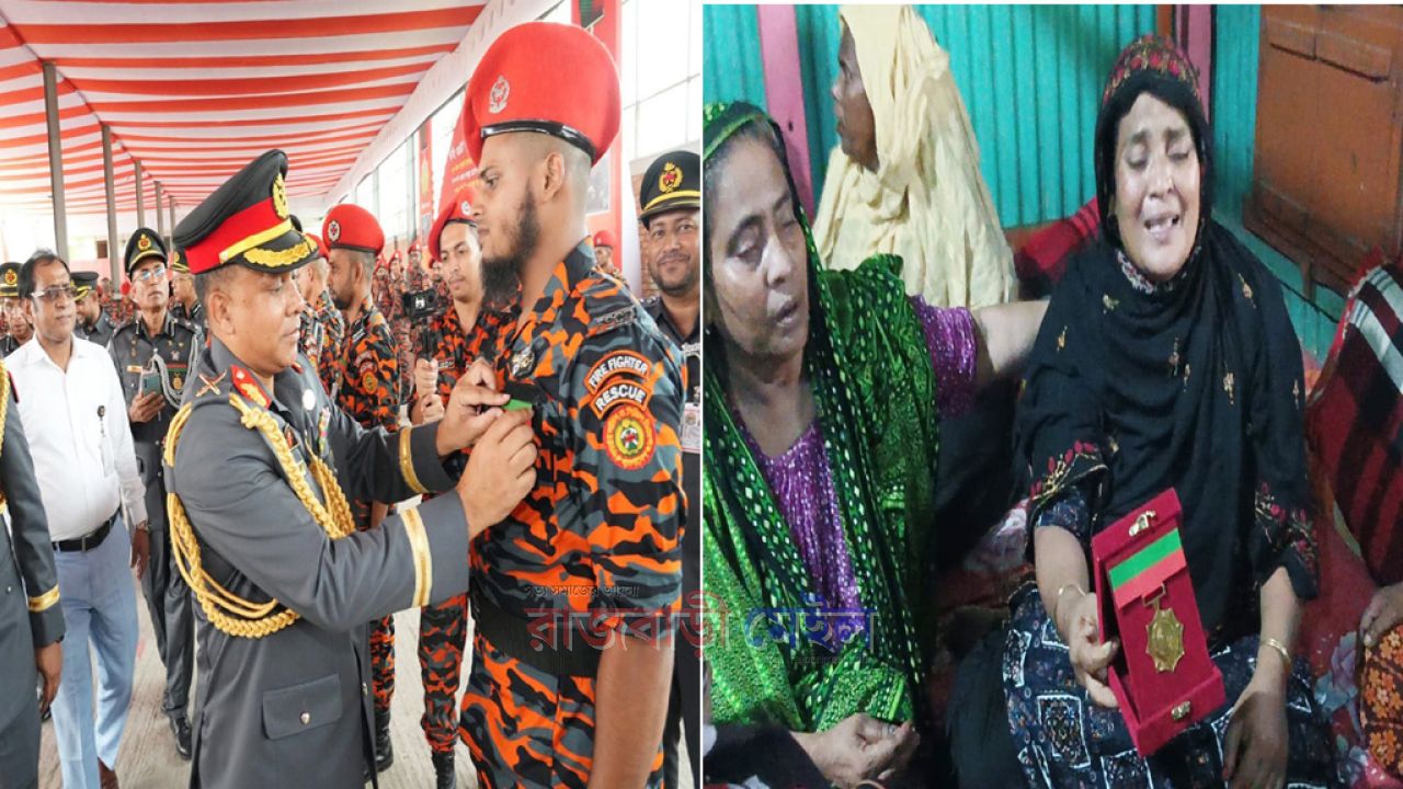 শীতলক্ষ্যা নদীতে নিহত ডুবুরি রাজবাড়ীর সাদিক; ছেলের পদক বুকে মায়ের আহাজারি