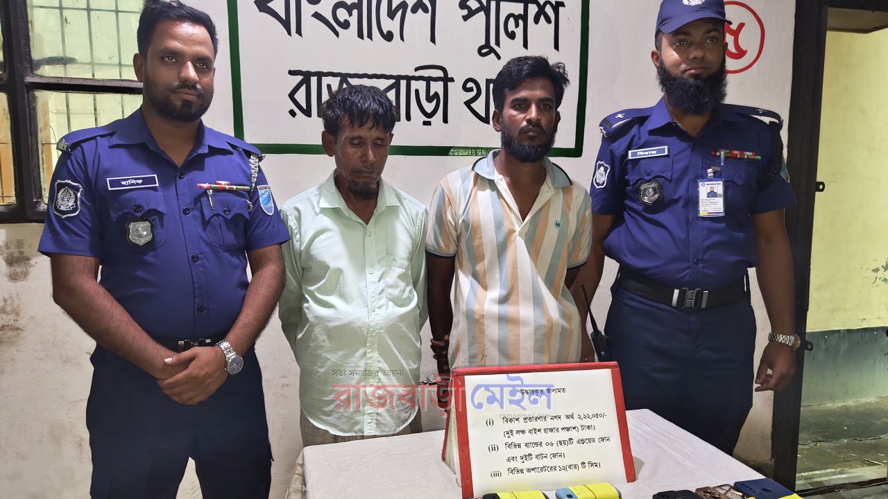 ছেলেকে মাদক সহ আটকের কথা বলে টাকা আদায়; প্রতারক চক্রের দুই সদস্য গ্রেপ্তার
